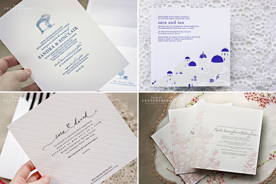 Letterpress wedding invitations auckland